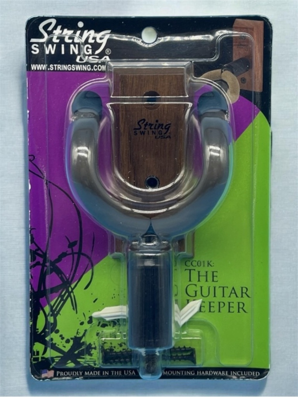 String Swing CC01K-BW Hardwood Home and Studio Guitar Keeper NEW